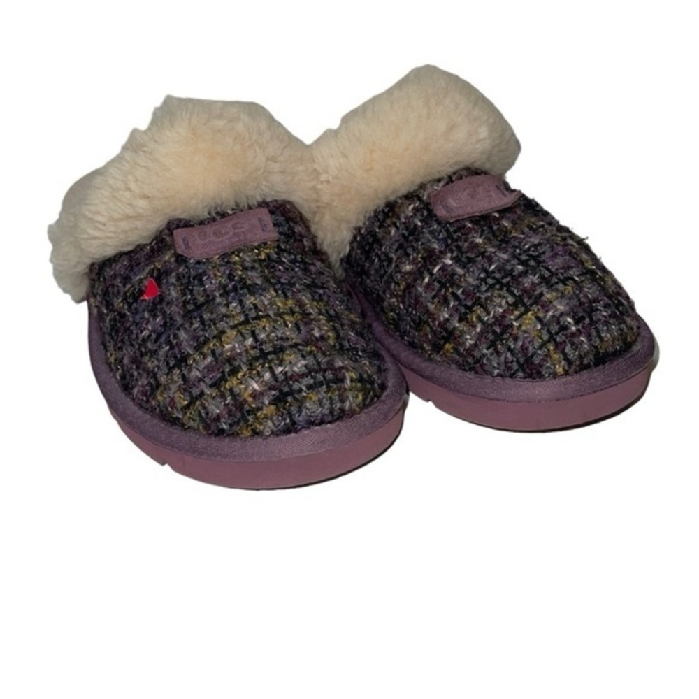 UGG Women's Purple Tweed Shearling-Lined Clogs